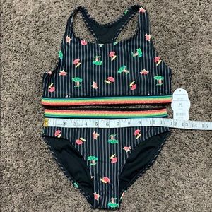 Black and stripes 🌊 One piece Swimsuit 🩱🏝👙👧🏻